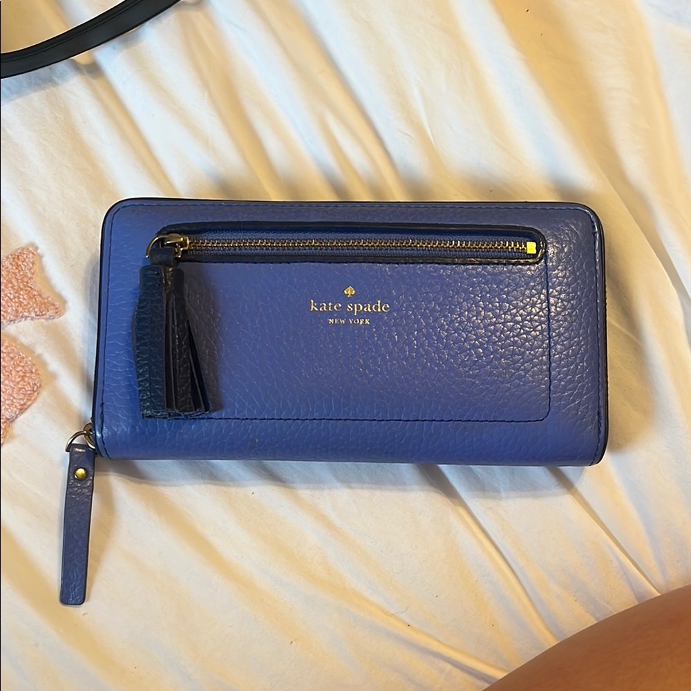 Kate Spade blue Leather Wallet